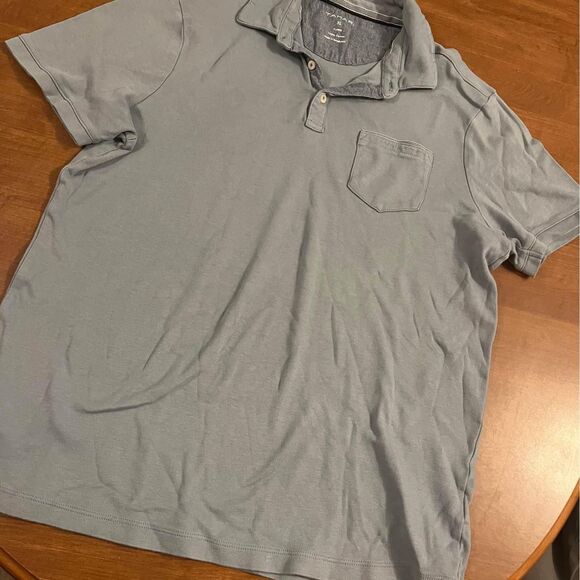 tahari mens dusty blue polo shirt size XL - Picture 3 of 3